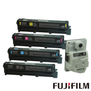 FUJIFILM 富士 原廠原裝 CT351263~CT351266 高容量碳粉匣組(1黑3彩4.5K)+CWAA0973 廢粉盒台北相機收購