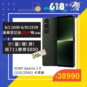 SONY Xperia 1 V (12G/256G) 卡其綠台北相機收購